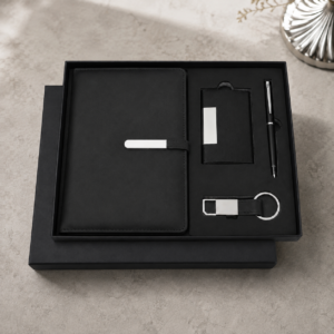 Sleek Black 4-Piece Executive Gift Set