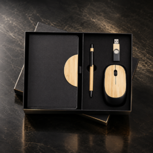 Eco Bamboo Tech & Desk 4-Piece Executive Gift Set