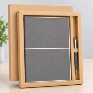 Premium Grey Executive Gift Set | Notebook & Pen