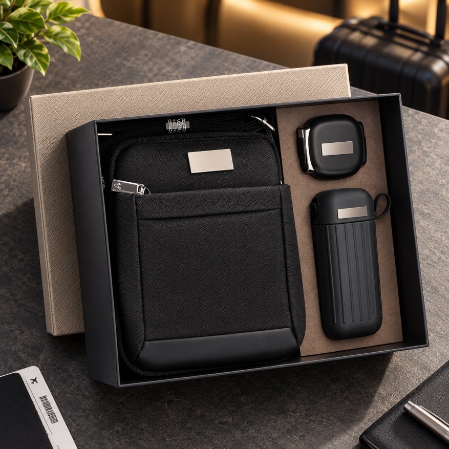 Aurex Travel Utility Kit | Premium Travel Organizer, Bottle & Accessories Gift Set